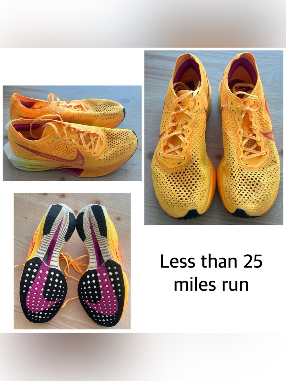 Nike ZoomX Vaporfly Orange Pink Size 9